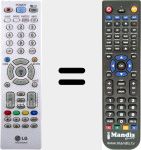 Télécommande pour remplacer AKB73655833