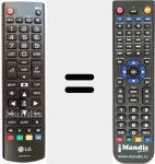 Télécommande pour remplacer AKB74915325