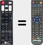 T&eacute;l&eacute;commande pour remplacer AKB74955362