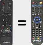 Télécommande pour remplacer AV2015 (AK59-00179A)