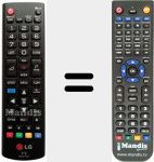 T&eacute;l&eacute;commande pour remplacer AKB73715671