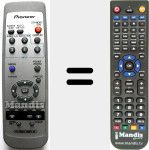 Télécommande pour remplacer AXD1528