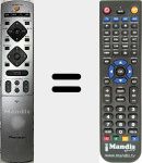 Télécommande pour remplacer NS03E (AXD7368)