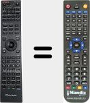 T&eacute;l&eacute;commande pour remplacer AXD7655 (06-BCS727-A000)