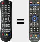 T&eacute;l&eacute;commande pour remplacer MW162M