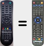 T&eacute;l&eacute;commande pour remplacer AKTV201D