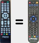 Télécommande pour remplacer appTV50FHDS