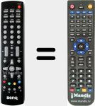 Télécommande pour remplacer Benq002