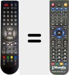 T&eacute;l&eacute;commande pour remplacer RMB-02 (BSV19200 (ver. 2))