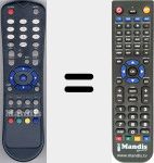 T&eacute;l&eacute;commande pour remplacer HV8035