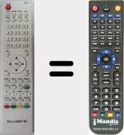 Télécommande pour remplacer RC036-2