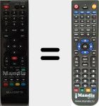 Télécommande pour remplacer RC038