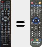 T&eacute;l&eacute;commande pour remplacer BTV190-DVD