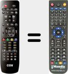 T&eacute;l&eacute;commande pour remplacer REMCON1151