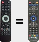 T&eacute;l&eacute;commande pour remplacer CLOUD-IBOX002