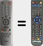 Télécommande pour remplacer CT-841 (V20100980)