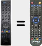 T&eacute;l&eacute;commande pour remplacer CT-90344 (75018021)