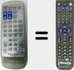 T&eacute;l&eacute;commande pour remplacer AXD7224 (CU-XR056)