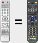 Télécommande pour remplacer DDR-V7-D1