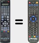Télécommande pour remplacer RC-1165 (30701010600AD)
