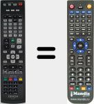 Télécommande pour remplacer RC-1211 (30701022600AS)