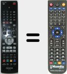Télécommande pour remplacer RC1161 (30701009600AS)