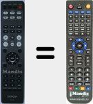 Télécommande pour remplacer RC1204 (30701021500AS)