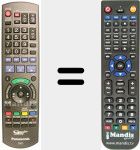 Télécommande pour remplacer REMCON1387