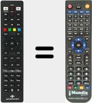 T&eacute;l&eacute;commande pour remplacer DPS101TV