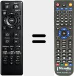 T&eacute;l&eacute;commande pour remplacer DS327