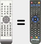 T&eacute;l&eacute;commande pour remplacer DSL15T1TD