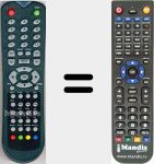 T&eacute;l&eacute;commande pour remplacer GBIP50183030