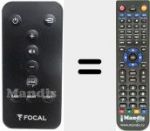 T&eacute;l&eacute;commande pour remplacer FOCAL001
