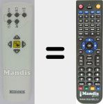 Télécommande pour remplacer Deepoo (D73)