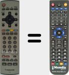 Télécommande pour remplacer EUR7628010AR