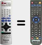 T&eacute;l&eacute;commande pour remplacer EUR7720KM0