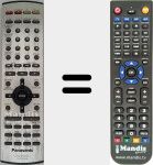 T&eacute;l&eacute;commande pour remplacer EUR7623XA0