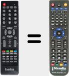 Télécommande pour remplacer EV16SD38H