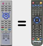 T&eacute;l&eacute;commande pour remplacer RC45PV