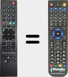 T&eacute;l&eacute;commande pour remplacer TP7 (759551795300)