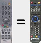 Télécommande pour remplacer RT515V