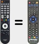 T&eacute;l&eacute;commande pour remplacer CLE990 (07650NX010)