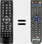 T&eacute;l&eacute;commande pour remplacer ICDVR-TLC 4