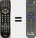 T&eacute;l&eacute;commande pour remplacer I-Recorder 3700