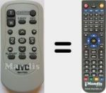 T&eacute;l&eacute;commande pour remplacer RMV750U (LY21524002CML)