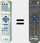 Télécommande pour remplacer RC-R0 311 E (A70168508)