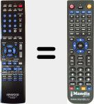 T&eacute;l&eacute;commande pour remplacer RC-R0919 (A70168115)