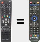 T&eacute;l&eacute;commande pour remplacer LC03-AR033B