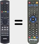 T&eacute;l&eacute;commande pour remplacer LCT-B85TDU19H