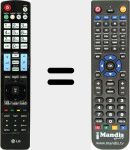Télécommande pour remplacer AKB72914005